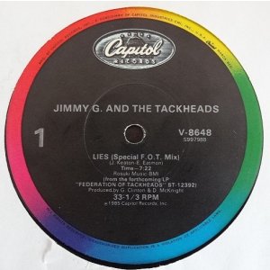 画像: Jimmy G. And The Tackheads - Lies/Slingshot  12" 