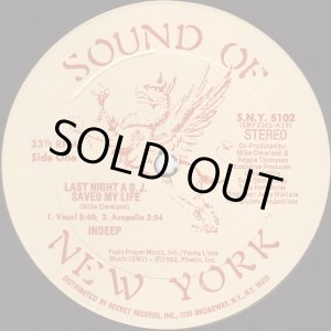 画像: Indeep - Last Night A D.J. Saved My Life  12"