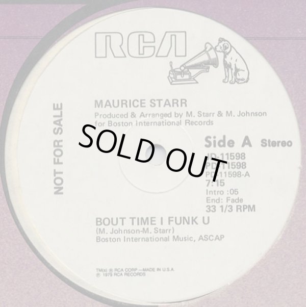 画像1: Maurice Starr - Bout Time I Funk U/Baby Come On  12" 