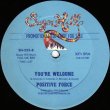 画像2: Positive Force - Especially For You/You're Welcome  12"