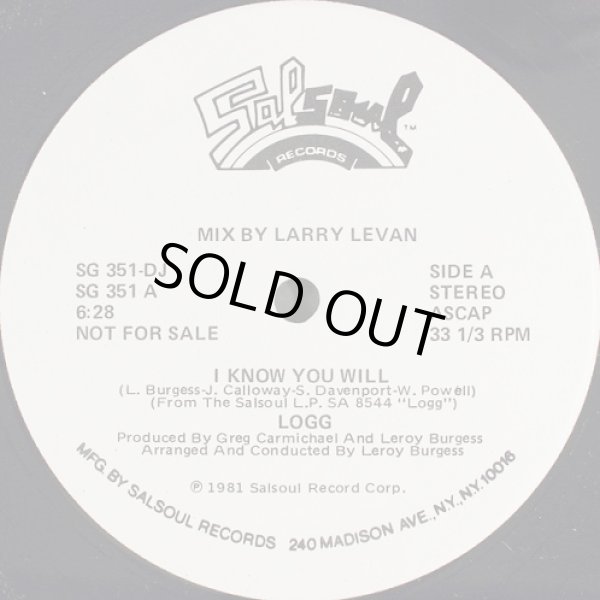 画像1: Logg - I Know You Will  12"