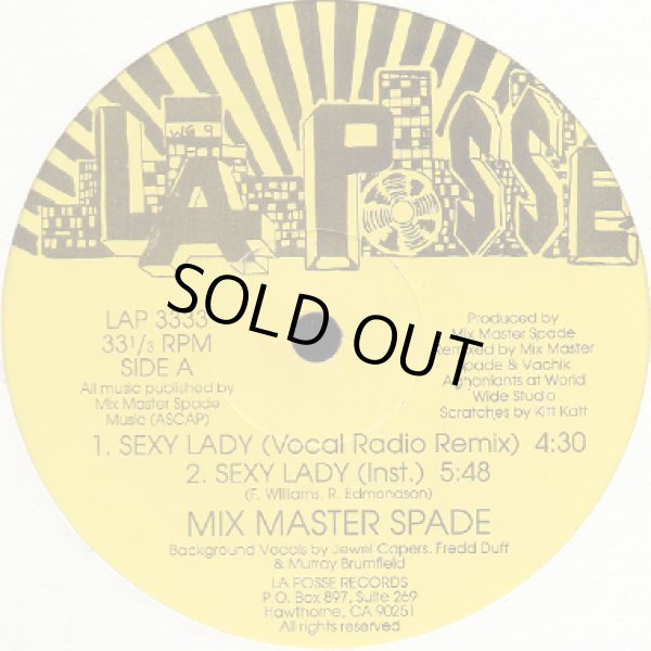 画像1: Mix Master Spade - Sexy Lady (Remix)/Genius Is Back  12" 