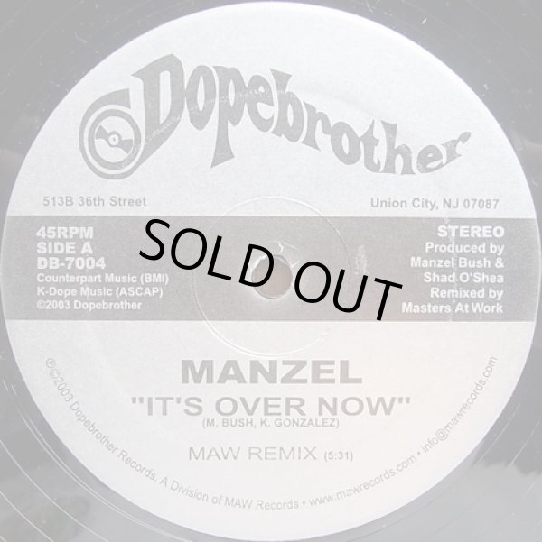 画像1: Manzel - It's Over Now (MAW Remix)  12" 