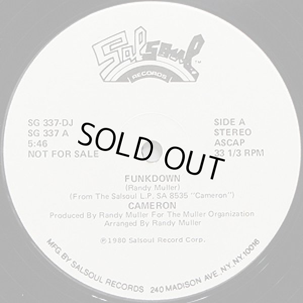 画像1: (Rafael) Cameron - Funkdown/Get It Off  12" 