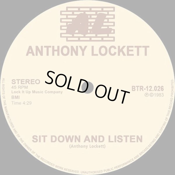 画像2: Anthony Lockett - Decisions/Sit Down And Listen  12" 