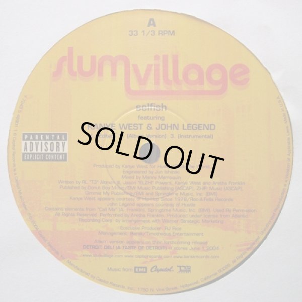 画像1: Slum Village - Selfish featturing Kanye West & John Legend  12"