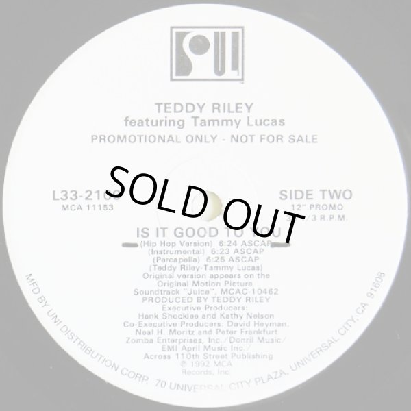 画像2: Teddy Riley featuring Tammy Lucas - Is It Good To You (5Vers)  12"