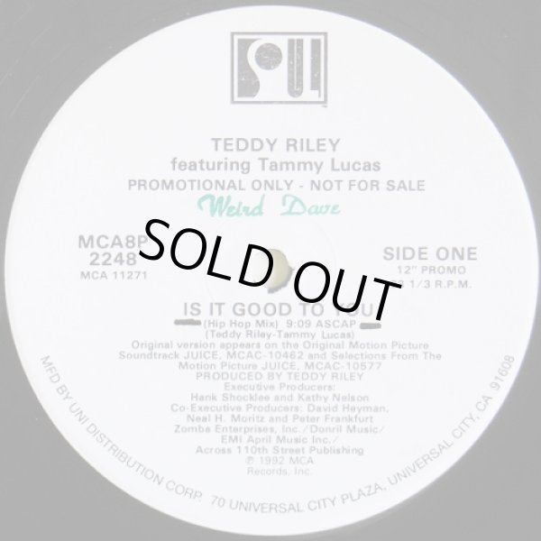 画像1: Teddy Riley featuring Tammy Lucas - Is It Good To You (4Vers)  12"