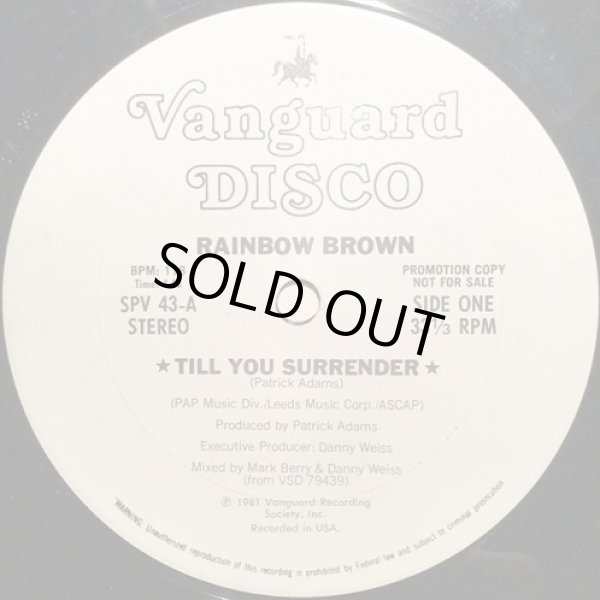 画像1: Rainbow Brown - Till You Surrender  12"