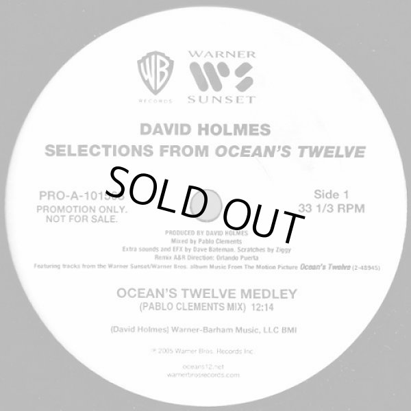 画像1: David Holmes - Selections From Ocean's Twelve  EP 