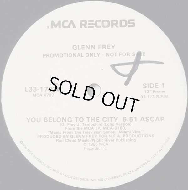 画像1: Glenn Frey - You Belong To The City   12"