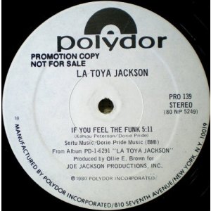 画像: La Toya Jackson - If You Feel The Funk/Night Time Lover  12"