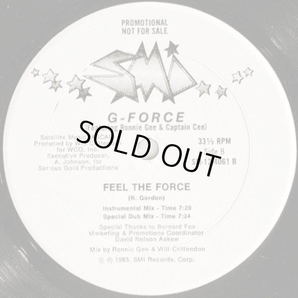 画像2: G-Force (Featuring Ronnie Gee & Captain Cee) - Feel The Force  12"