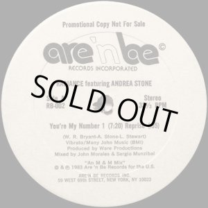 画像: Radiance featuring Andrea Stone - You're My Number 1  12"