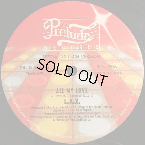 画像1: L.A.X. - All My Love/Thanks But No Thanks   12"
