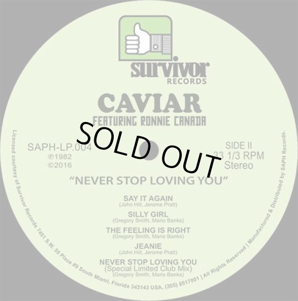 画像3: Caviar Featuring Ronnie Canada - Never Stop Loving You  LP