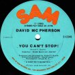 画像1: David McPherson - You Can't Stop！ 12"