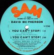 画像2: David McPherson - You Can't Stop！ 12"