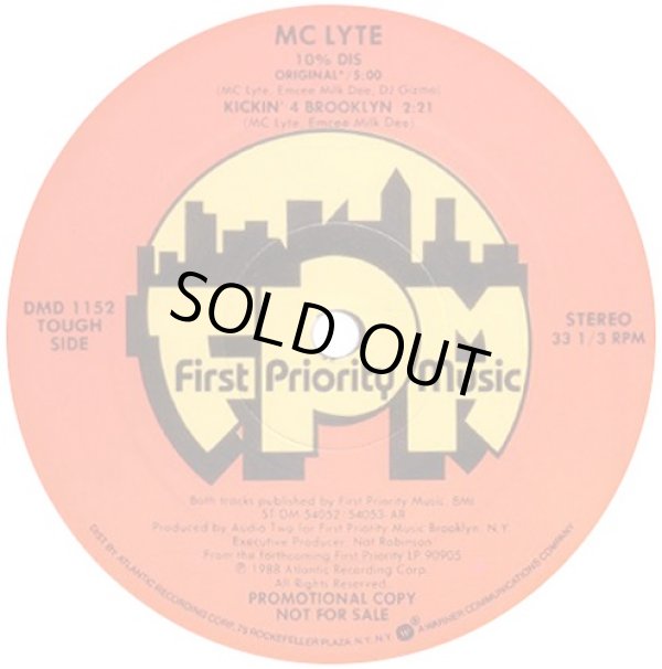 画像2: MC Lyte - 10% Dis/Kickin' 4 Brooklyn  12"
