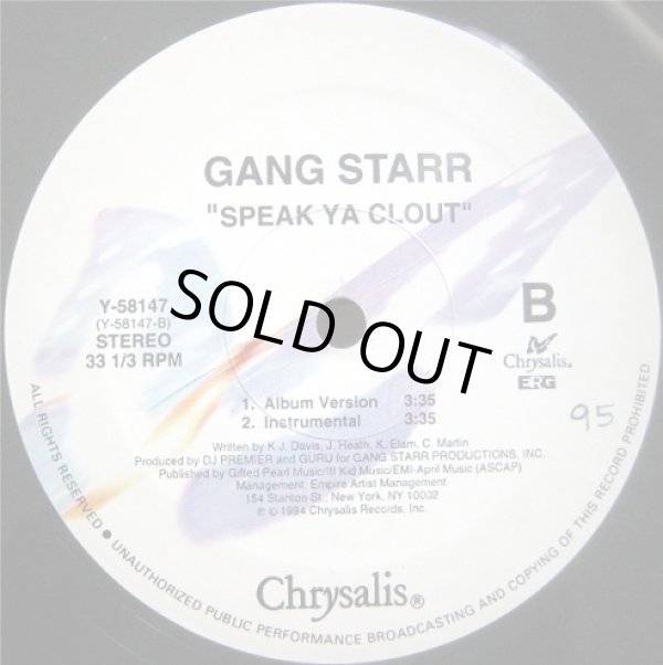 画像3: Gang Starr - Code Of The Streets/Speak Ya Clout  12"