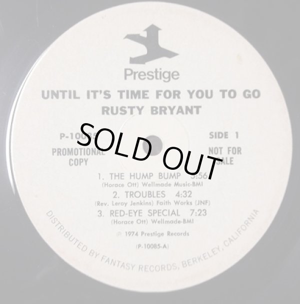 画像3: Rusty Bryant - Until It's Time For You To Go  LP 