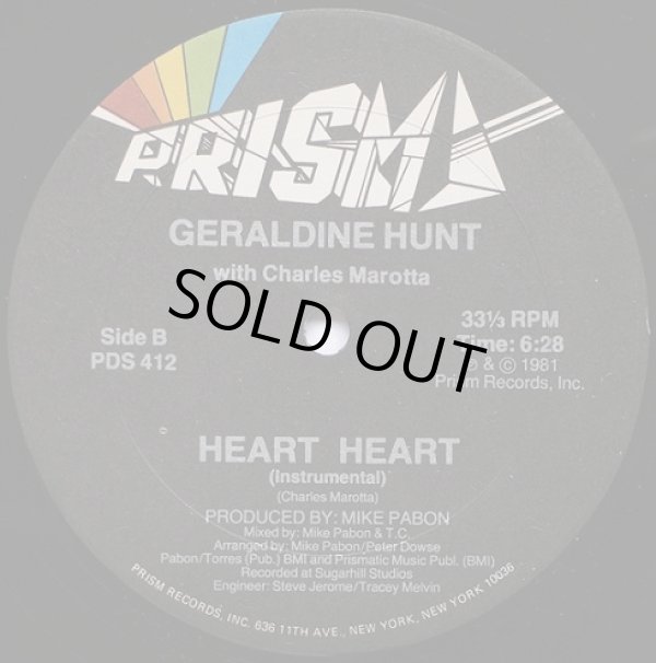 画像2: Geraldine Hunt With Charles Marotta - Heart Heart  12"