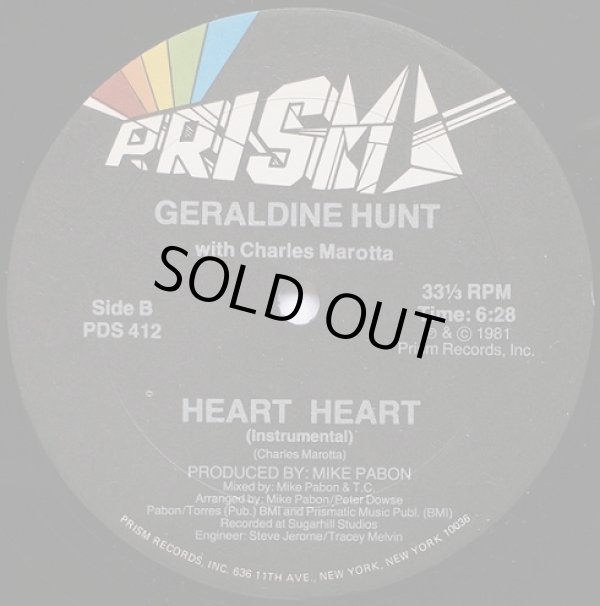 画像2: Geraldine Hunt With Charles Marotta - Heart Heart  12"