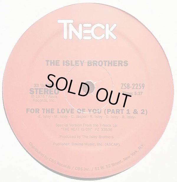 画像1: The Isley Brothers - For The Love Of You (Part 1 & 2)/That Lady (Part 1 & 2)  12"