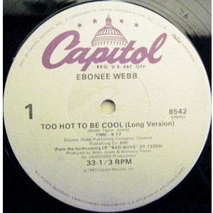 画像: Ebonee Webb - Too Hot To Be Cool/Throw Down  12"