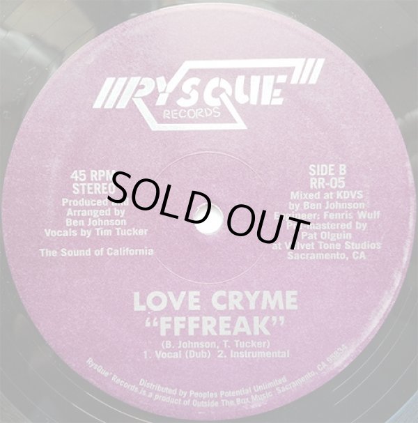 画像2: Love Cryme - Get It On/Fffreak  12" 
