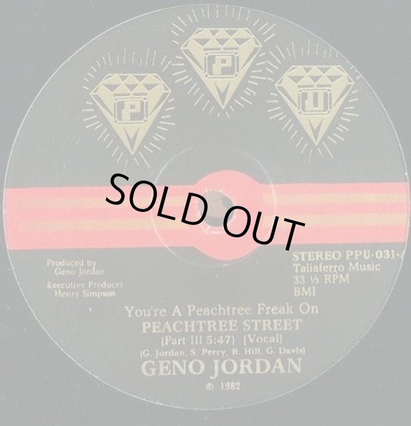 画像1: Geno Jordan - You're A Peachtree Freak On Peachtree Street (3Vers Edits)  12"