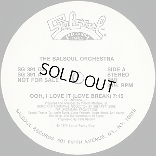 画像1: The Salsoul Orchestra - Ooh, I Love It (Love Break)  12" 