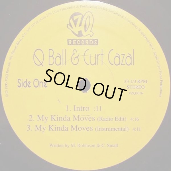 画像1: Q Ball & Curt Cazal - My Kinda Moves/All The Flava/War Out Here  12"