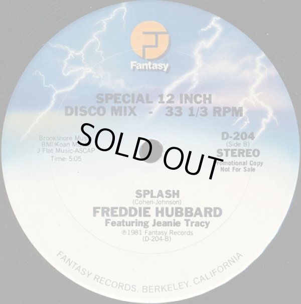 画像2: Freddie Hubbard Featuring Jeanie Tracy - You're Gonna Lose Me/Splash  12"