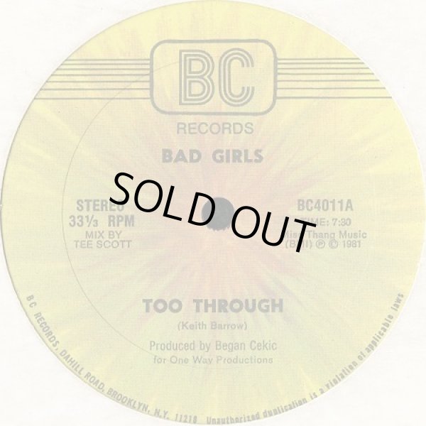 画像1: Bad Girls (feat Jocelyn Brown) - Too Through  12" 