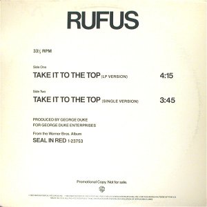 画像: Rufus - Take It To The Top 12"