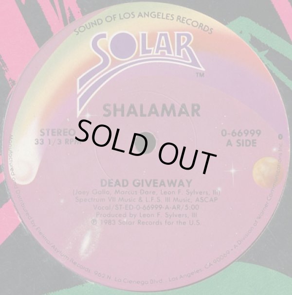 画像1: Shalamar - Dead Giveaway/I Don't Wanna Be The Last To Know   12"