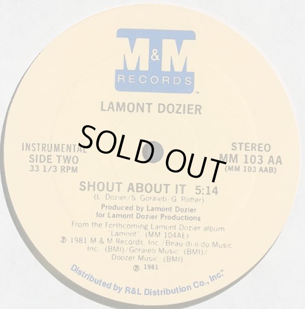 画像2: Lamont Dozier - Shout It About It  12"