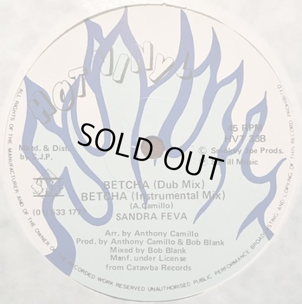 画像2: Sandra Feva - Betcha (Remix/Dub/Remix Inst)  12"