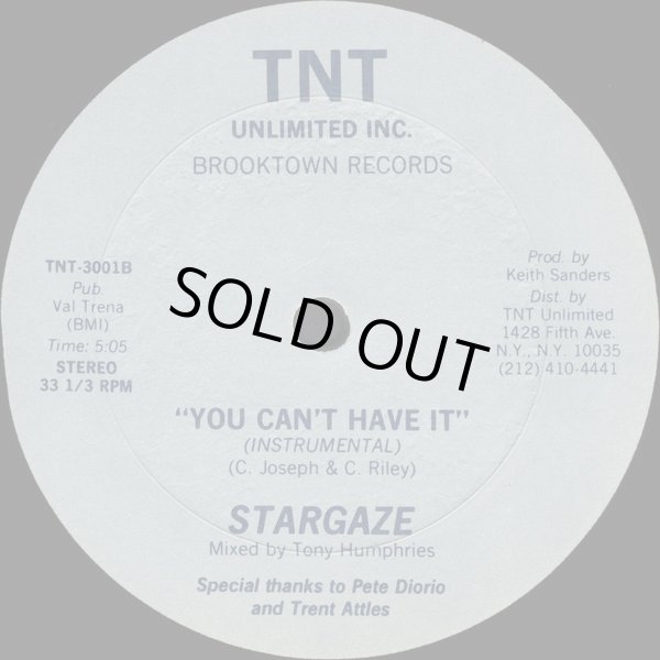 画像2: Stargaze - You Can't Have It  12" 