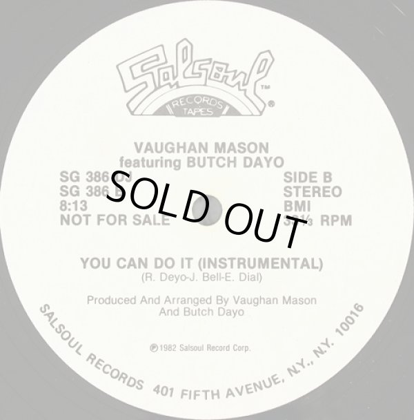 画像2: Vaughan Mason featuring Butch Dayo - You Can Do It  12"