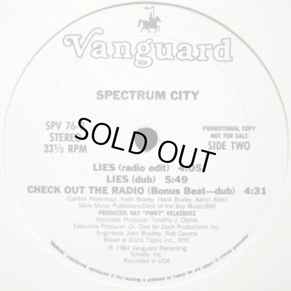 画像2: Spectrum City - Lies/Check Out The Radio   12"