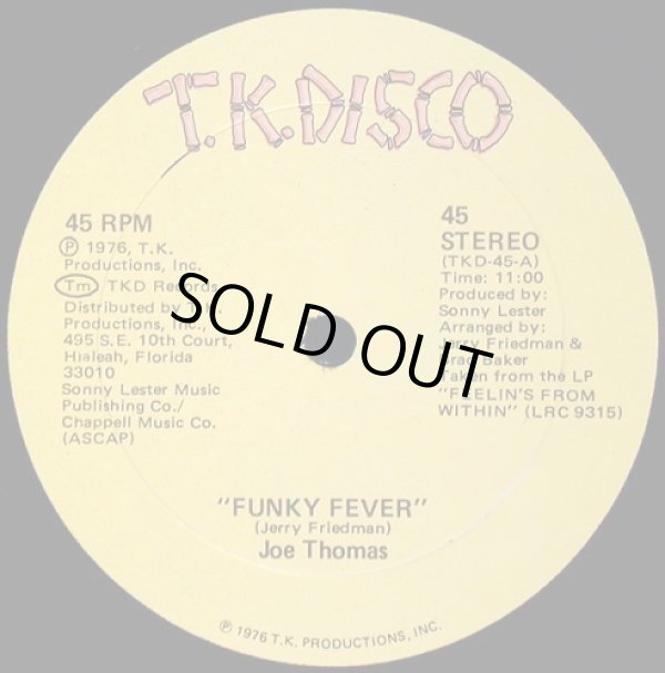 画像1: Joe Thomas - Funky Fever/Polarizer  12" 