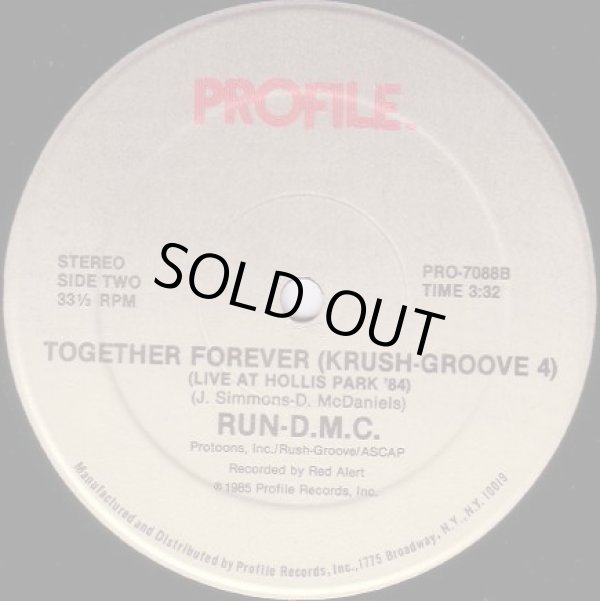 画像2: Run-D.M.C. - Can You Rock It Like This/Together Forever  12"