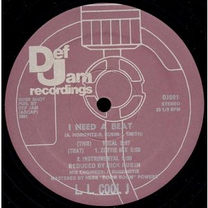 画像: LL Cool J - I Need A Beat 12"