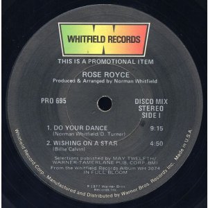 画像: Rose Royce - Do Your Dance/Wishing On A Star/It Makes You Feel Like Dancin'/Ooh Boy  EP