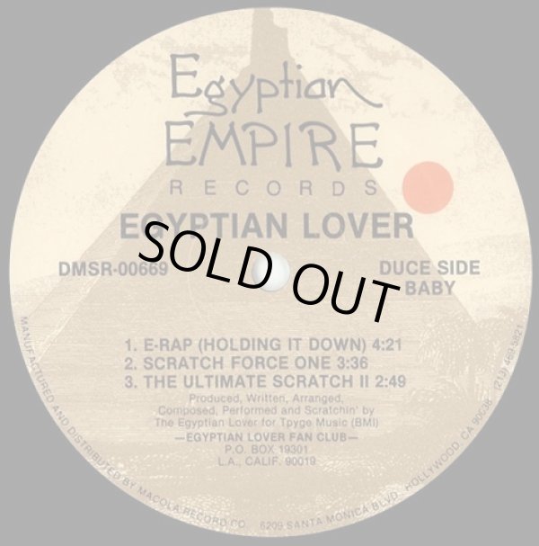 画像2: Egyptian Lover - You're So Fine/E-Rap (Holding It Down)/The Ultimate Scratch II  12"