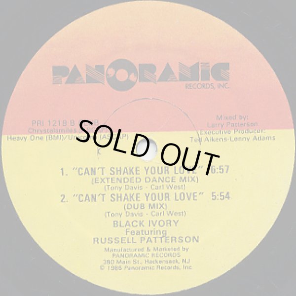 画像1: Black Ivory Featuring Russell Patterson - Can't Shake Your Love  12"