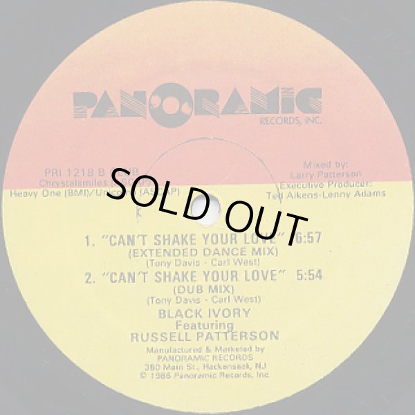 画像1: Black Ivory Featuring Russell Patterson - Can't Shake Your Love  12"