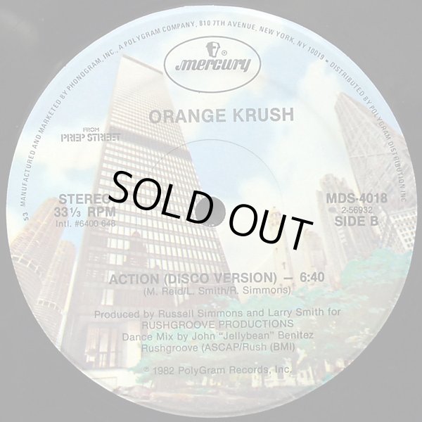 画像2: Orange Krush - Action (6:40 Disco Vers/4:20 Radio Vers)  12"